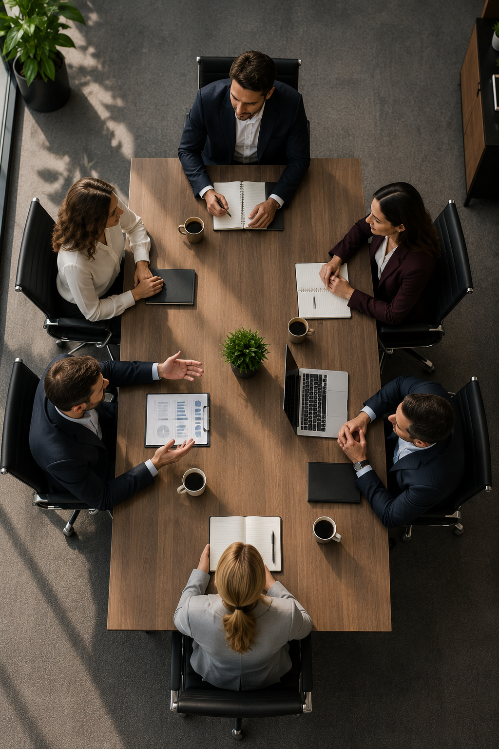 θέση στο τραπέζι συνάντησης - Cross Business Training