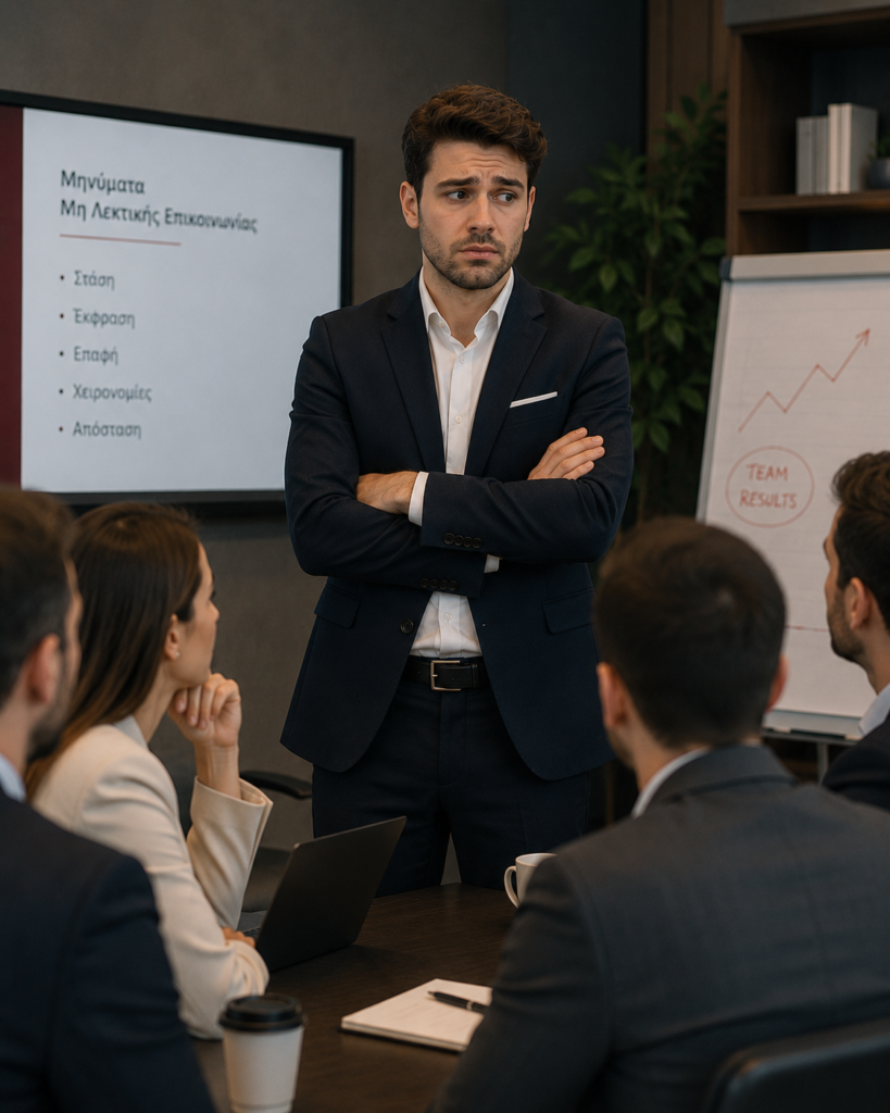 λάθη νέων manager γλώσσα σώματος - Cross Business Training